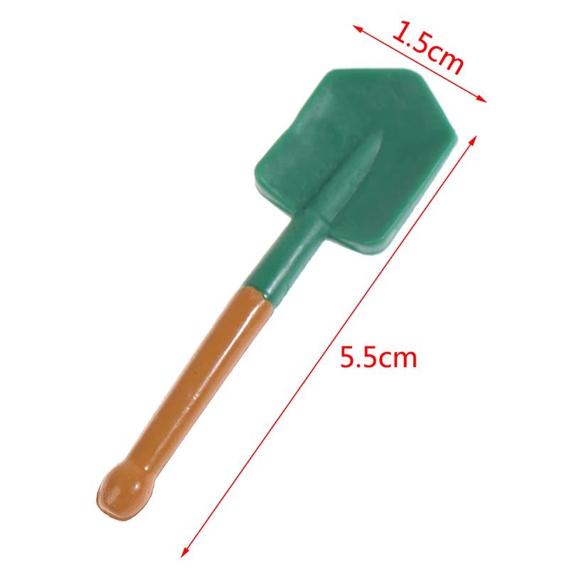 1/12 Dollhouse Miniature Simulation Hoe Farm Axe Spade Shovel Hoe Rake Watering Pot Hammer Farm Gardening Tools Accessories Set