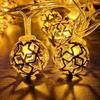 Metallkugel-Lichterkette zur Dekoration - 5m, 10LED, Kugel-LED-Lichterkette für Heimdekoration, Weihnachtslichter für LED-Lichter