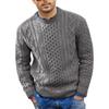 Herregenser Solid Fashion Rundhals Langermet strikket Topp