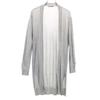 Theory Luxe Long Sleeve Long Knit Cardigan 38 Gray Women Used