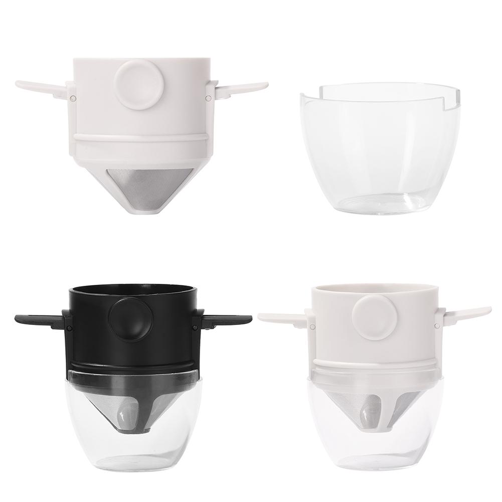 Foldable Portable Coffee Filter Drip Coffee Tea Holder Reusable Hand Brewed Coffee Filter Stainless Steel Camping Coffee Filter