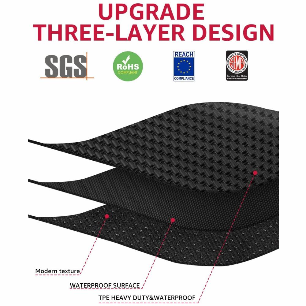 3D Floor Mats For Tesla Model Y 2019 2020 2025 2025 2025 All Weather Floor Liner Trunk Mat XPE Fully Surrounded Carpet