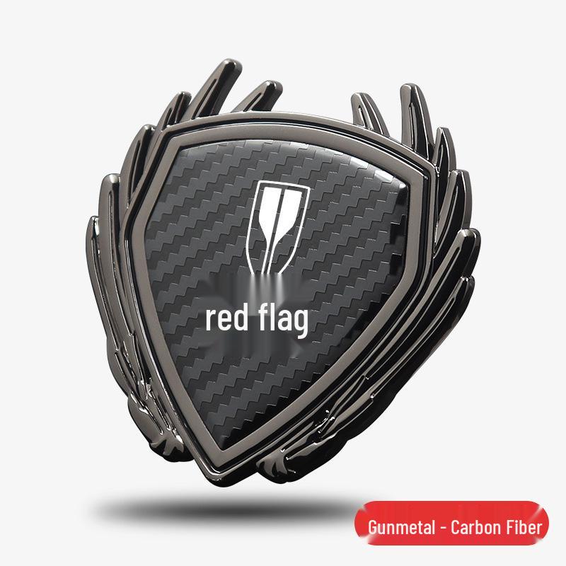 Metal Wing Badge & Decorative Sticker for Hongqi Tiangong 05/06/08 EH7 Car