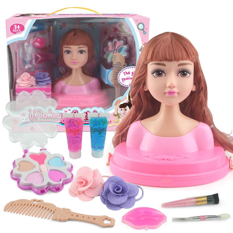 Hair Styling Barbie Doll Set: Half-body Princess Makeup Toy for Girls