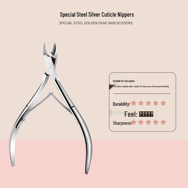 Complete Manicure Set: Nail Clippers, Cuticle Remover, Polishing Strip, and Cuticle Pusher