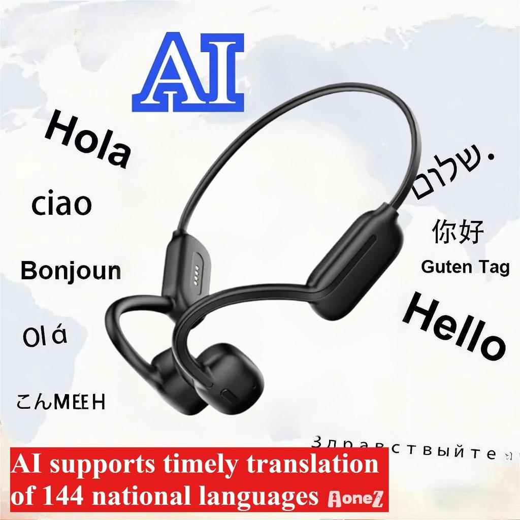 AI IPX8 Waterproof Bone Conduction Earphones 32GB Built in MP3 Player Wireless Bluetooth Headphones for Swimming Running Gym