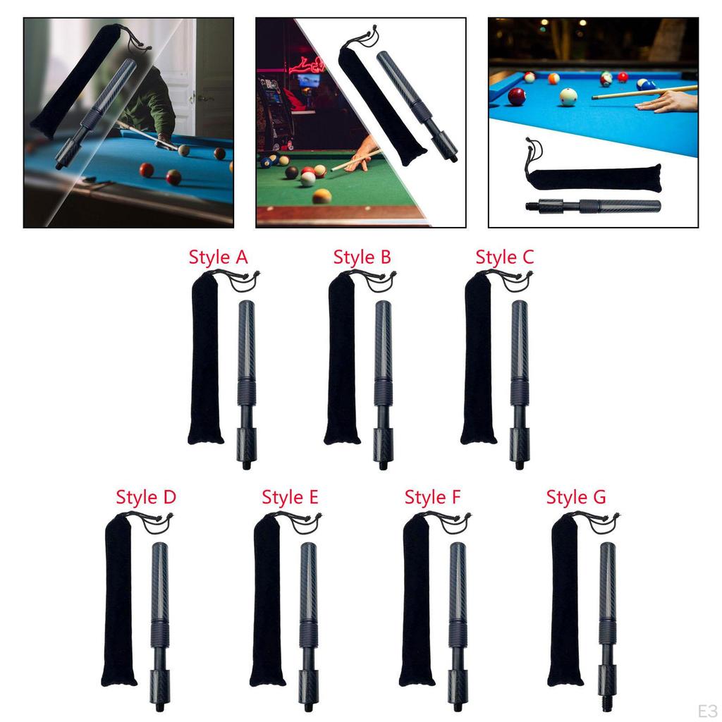 Billiard Cue Extension, Telescopic Accessory, Tip for Game Enthusiast, Adult