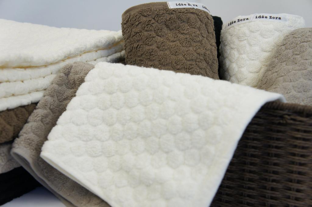 Imabari Towel Wash Towel Ideazora Dot Brown