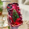 Phone Case: 2D Flat, Fits iPhone 12 Pro To 18, Phone Accessory, Rose Red Christmas Theme, Perfect Festive Gift for Christmas and Halloween