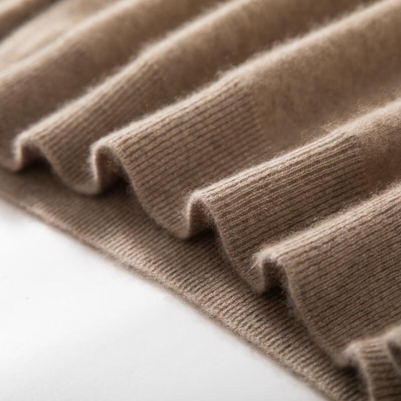 Fanzhen Men's 100% Cashmere High-Neck Sweater