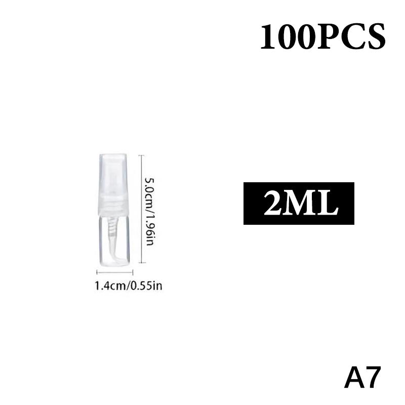 100 Stuks 10ml 5ml 3ml Glazen Sprayflesje Draagbaar Mini Navulbaar Parfuum Lege Fles Verstuiver Pomp Sprayflesje Transparant