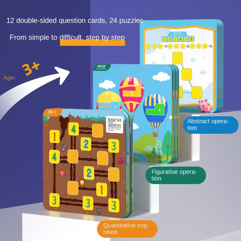 Children's math operations advanced toys, number and quantity games, students thinking logic training, numbers early education