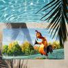 Cartoon Chicken Joe Funny Towel Soft Lightweight Anti-Sand Large Beach Towel Quick-Drying Bath Sports Family