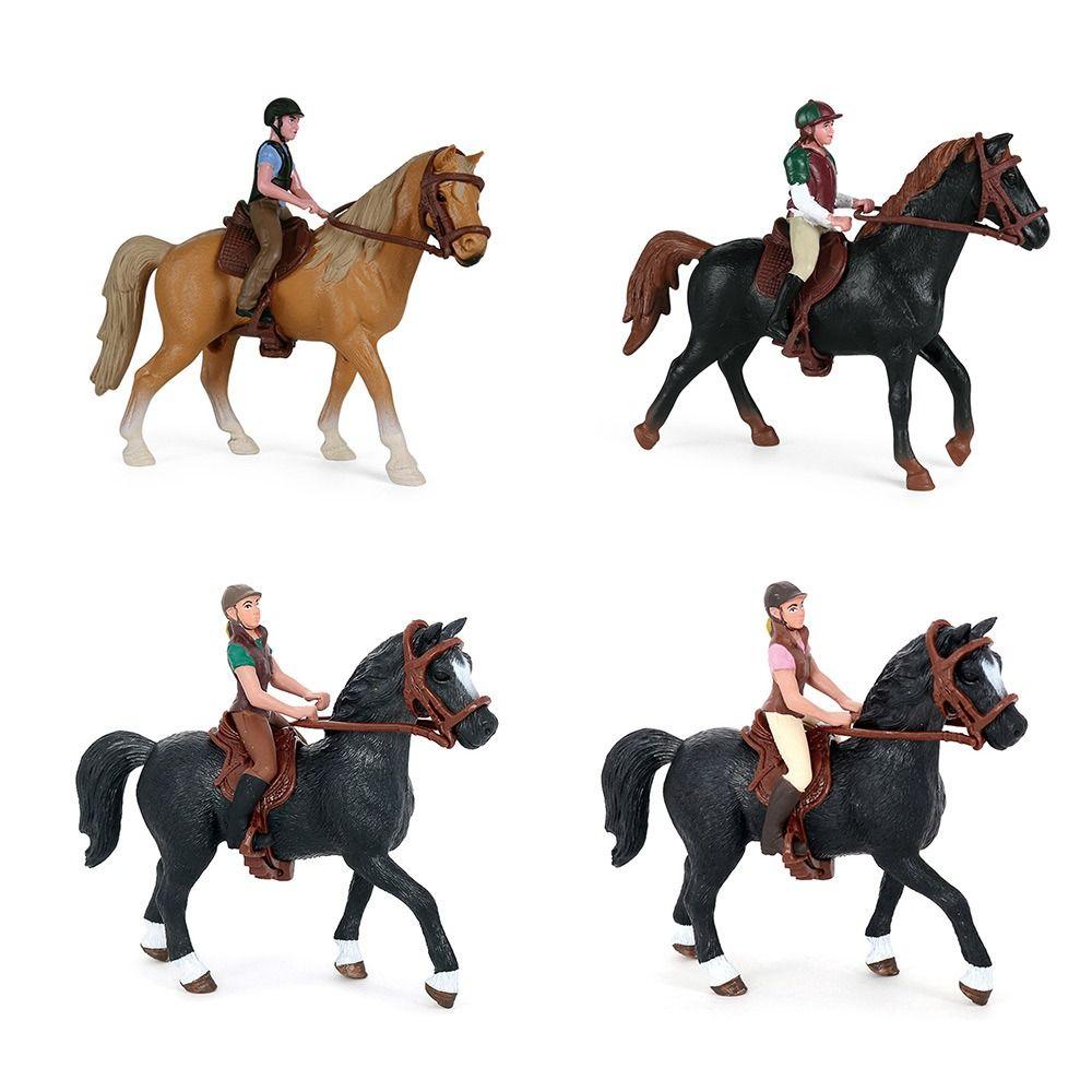Kunststoff Lebensechtes Pferdemodell DIY Simulation Reitsportfigur Universal