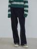 ENZO BLUES Velvet Twill Straight Pants (Navy)