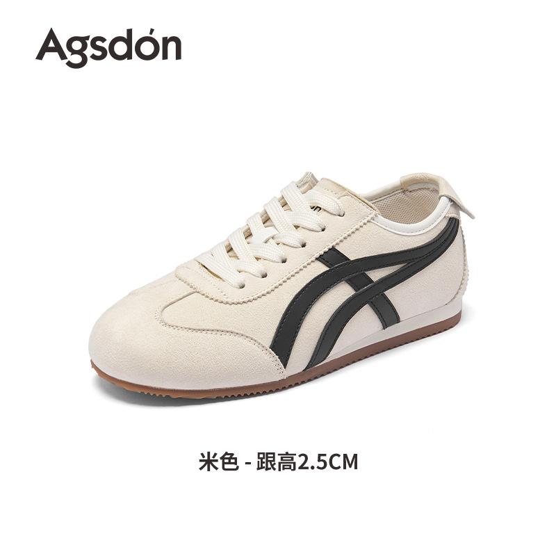 Augustine flat-bottomed German training shoes, new summer white classic retro ballet casual sports shoes 35