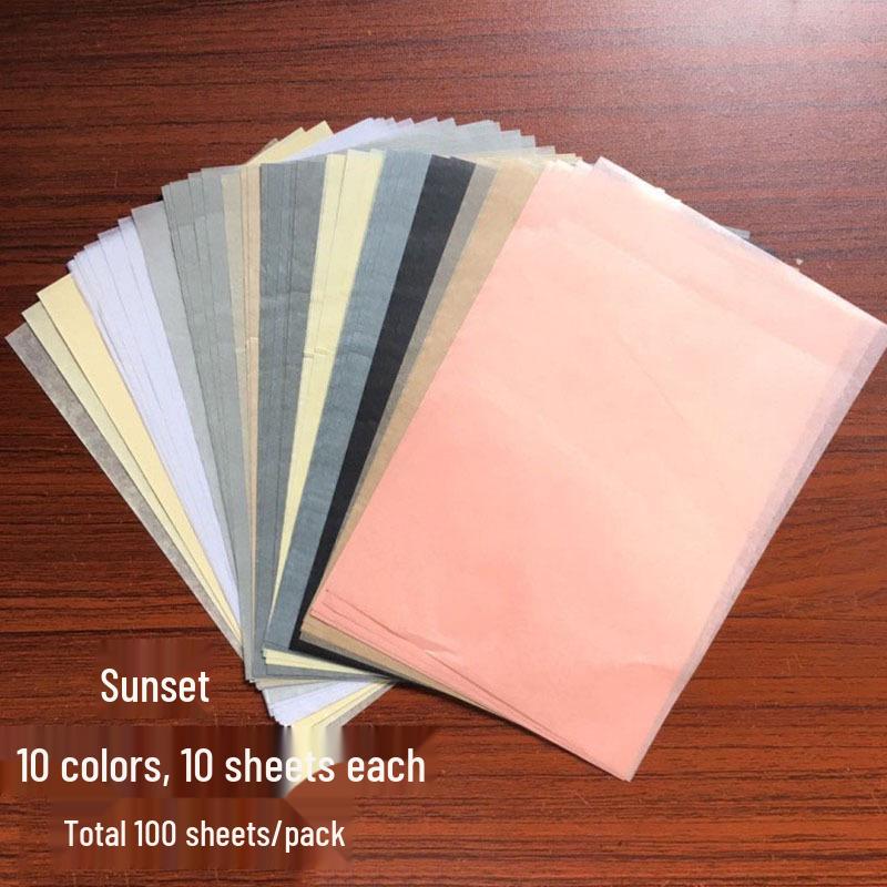 A5 Sydney Color Series DIY Mixed-Color Thin Page Notebook and Wrapping Paper