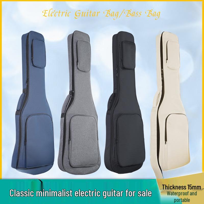 Rucksack für E-Gitarre, Bass & Akustikgitarre - Gepolstert, Kollisionsschutz, Print-Design