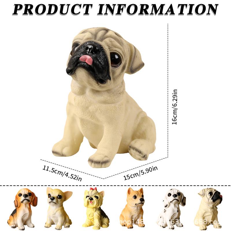 Resin Dog Figurine Basket - Home Decoration Ornament (Poodle, Myna, Bulldog)