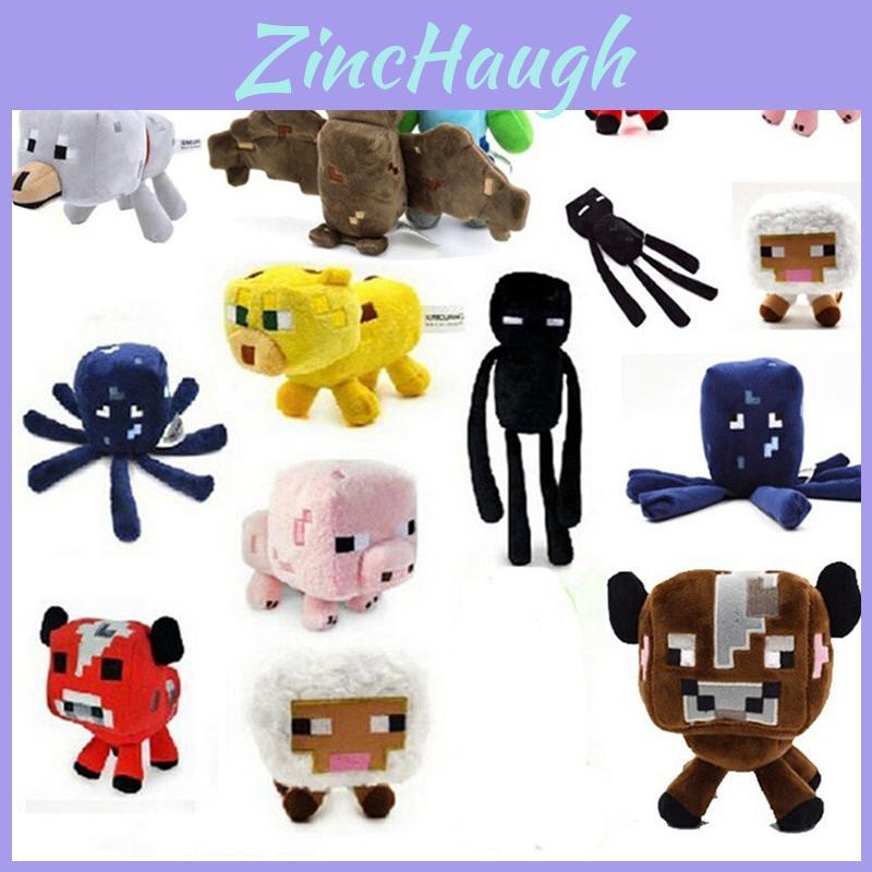 Cozy Minecraft Plush Toys Cute Soft Stuffed Creeper Enderman Wolf For Kids Christmas Gift