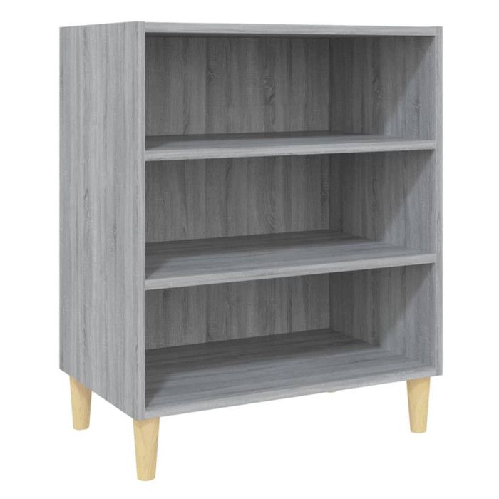813189 vidaXL Buffet Sonoma gris 57x35x70 cm Aggloméré