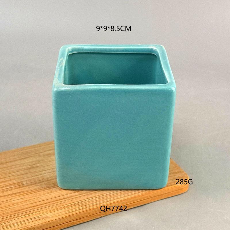 

Пасхальный чисто белый керамический кролик цветочный горшок европейский и американский белый фарфор суккулент животное цветочный резервуар подарок чисто ручная работа Ceramic square flower pot