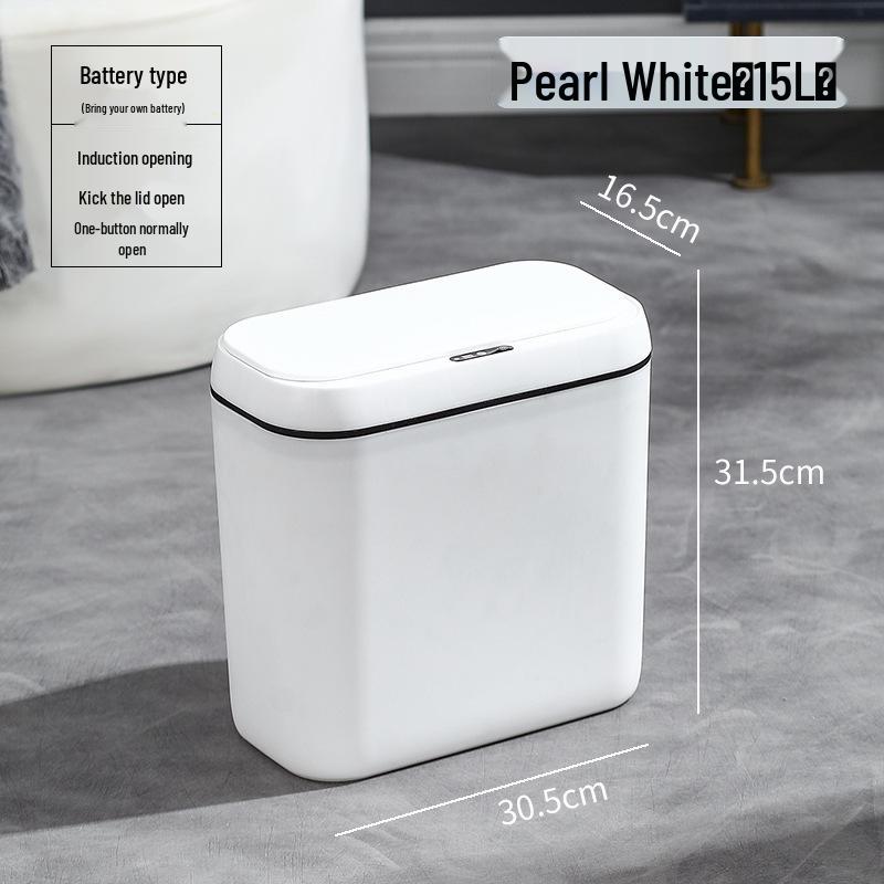 Pattumiera Intelligente Impermeabile IPX5 con Display LED, Coperchio Silenzioso e Attivazione a Pedale