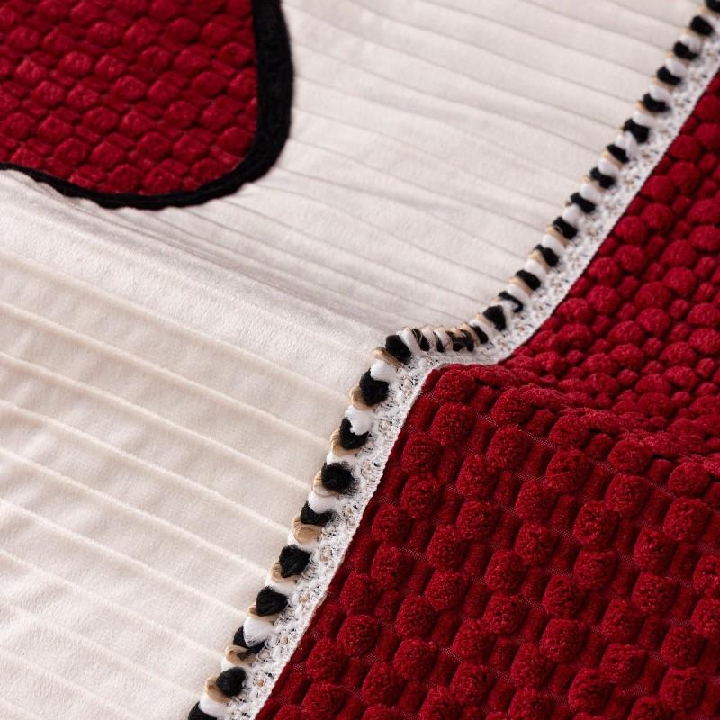 1pcs Thick Plush Sofa Cover Anti Slip Cat Scratch Resistant Non Stick Furniture Protector Living Room Back Towel Home Decor