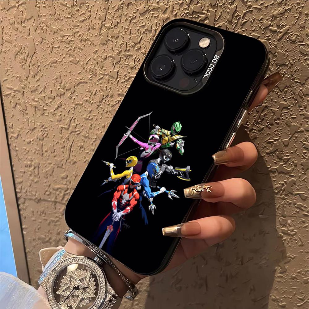 P-PowerS MMPR R-RangerS Phone Case Phone Case For iPhone 14 16 15 11 12 13 Pro Max Mini Plus Shockproof Cover