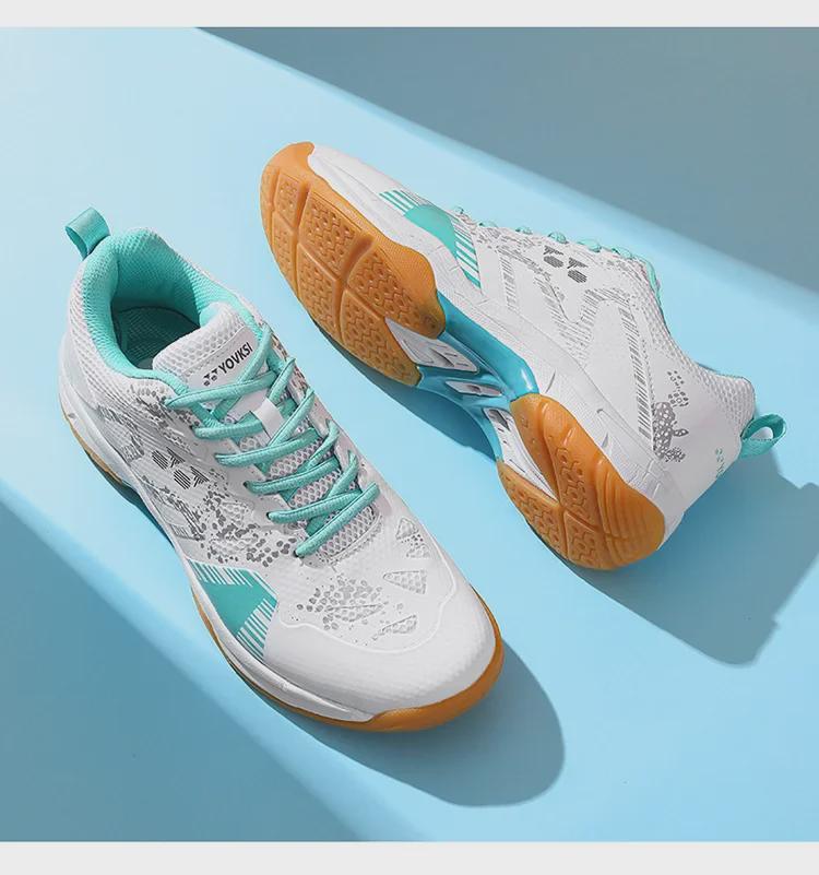 New Cross-Border Badminton Shoes with Cow Tendon Soles, Training Tennis Shoes, Sports Footwear, Student Soccer Shoes