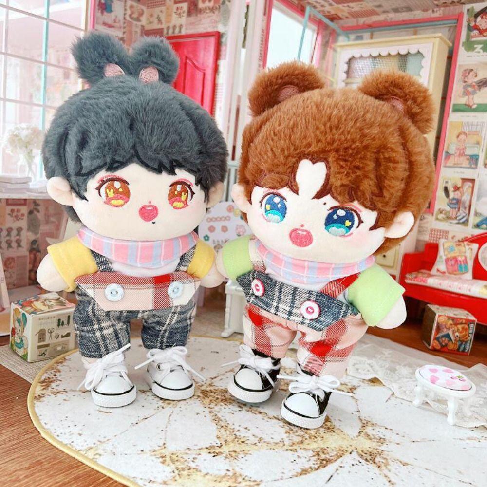 

1 пара/1 комплект, модные комбинезоны для хлопчатобумажной куклы 20 см/куклы 1/12, хлопковой куклы 20 см/куклы 1/12