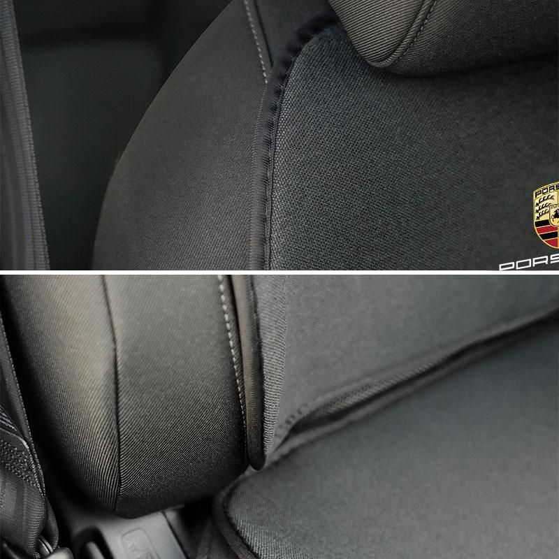 Funda de Cojín para Asiento de Coche Almohadilla para Respaldo Esterilla Protectora Para Porsche Panamera Taycan 911 718 Macan Cayenne Boxster Cayman 918 Pajun