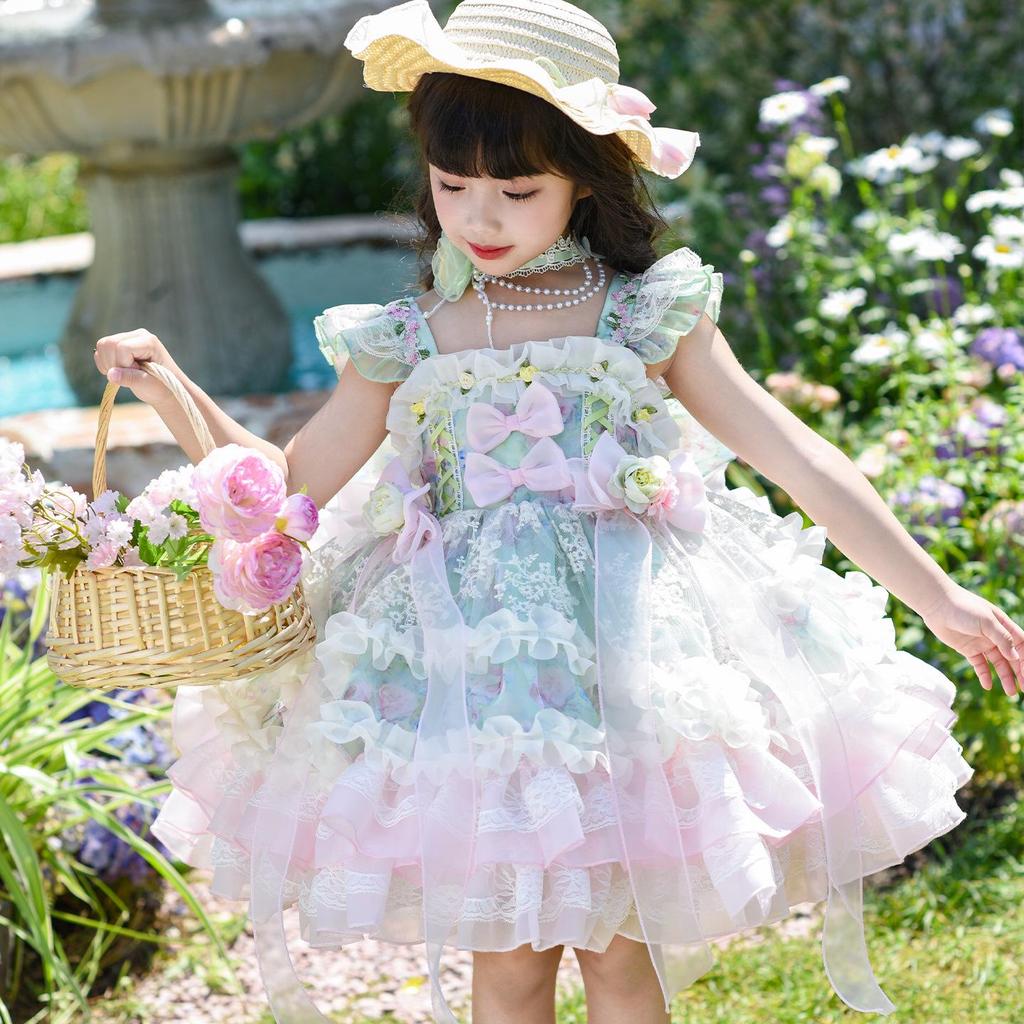 Girls' Summer Lolita Fairy Princess Dress for Parties and Performances