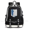 Attack On Titan Backpack,Anime Large Capacity Student SchoolBag Boys Mochilas Daily Bookbag Casual Portable Rucksack