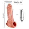 Reusable Condom Penis Extension Sleeve Delay Ejaculation Cock Cover Penis Extender Vibrator Sex Toys For Men Adults Products