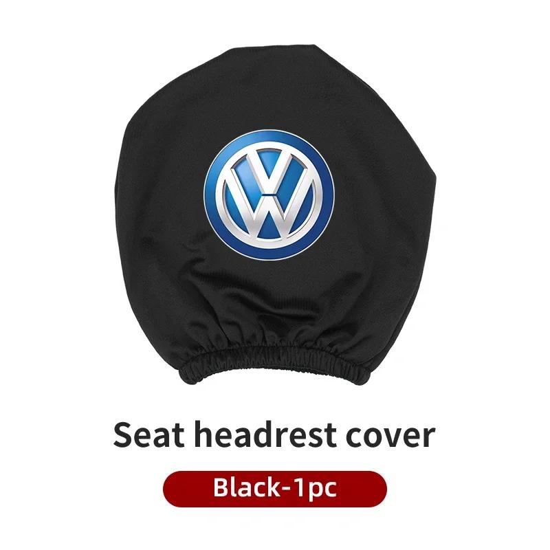 Hijk1 ·Car Seat Headrest Protective Cover Anti-Dirty Pillow Protector For VW Scirocco Jetta Beetle Golf Passat Polo Tiguan Sharan GTI