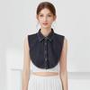 Denim Fake Collar Fashion Shirt Collar Women'S Denim Shirt Detachable Dickey Collar Under Blouse For Lady Girls