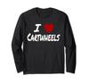 I Heart Side Wheel Gymnastics Balance Beam Dance Long Sleeve T-Shirt
