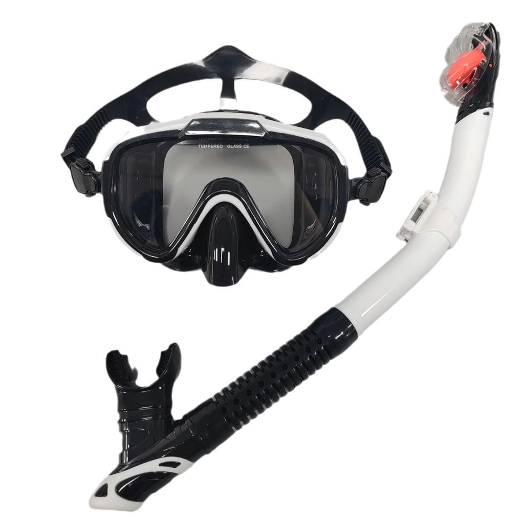 Unisex Adult Large Frame Silicone Diving Mask & Snorkel Set