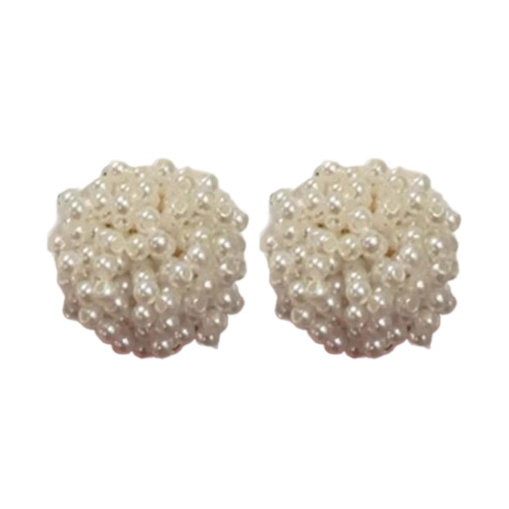 Modischer Ohrschmuck Süße Ohrstecker Stilvolle Ohrnadel Schöne ABS-Blumen-Ohrringe Perlenohrringe für einzigartige Stile