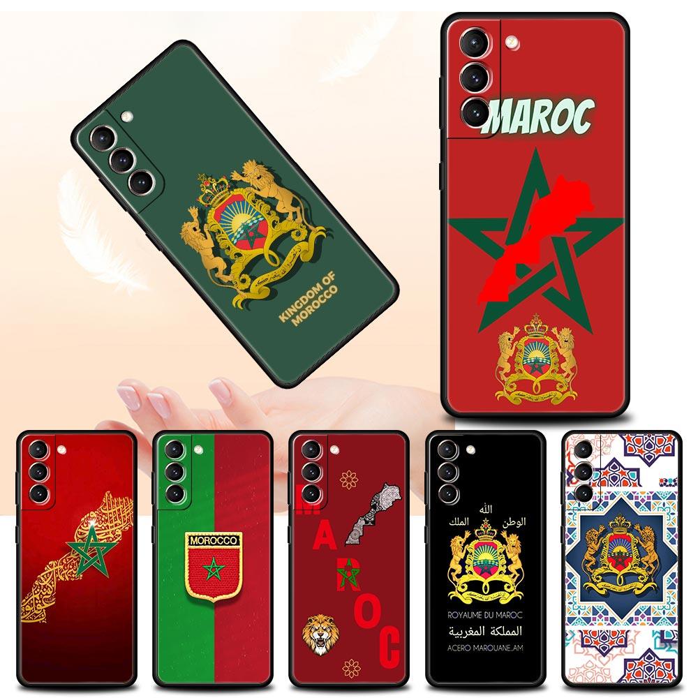 Mobile phonecase Moroccan flag Maroc passport Pattern Phone Case For Samsung Galaxy S26 S25 S24 S23 S22 Ultra S21 FE 5G Cover