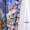 Custom High-Precision Blackout Silk Christmas Curtains with Grommet/Rod Pocket