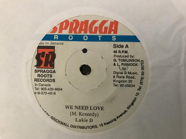 

7inch Record LUKE D - We Need Love NONE Spragga Roots Jamaica Reggae, Ska & Dub Used