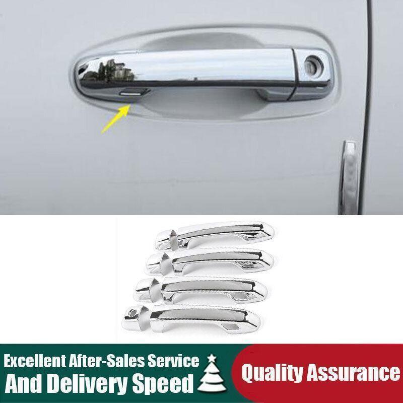 For Lexus GX460 2010-2022 Chrome Exterior Outside Smart Door Handle Cover 8pcs