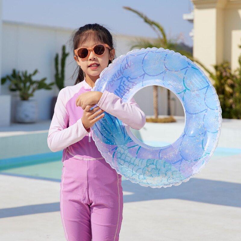 Rooxin Mermaid Swimming Ring Inflatable Pool Float For Adult Kids Swimming Circle Baby Swim Tube Water Play Swimming Pool Toys