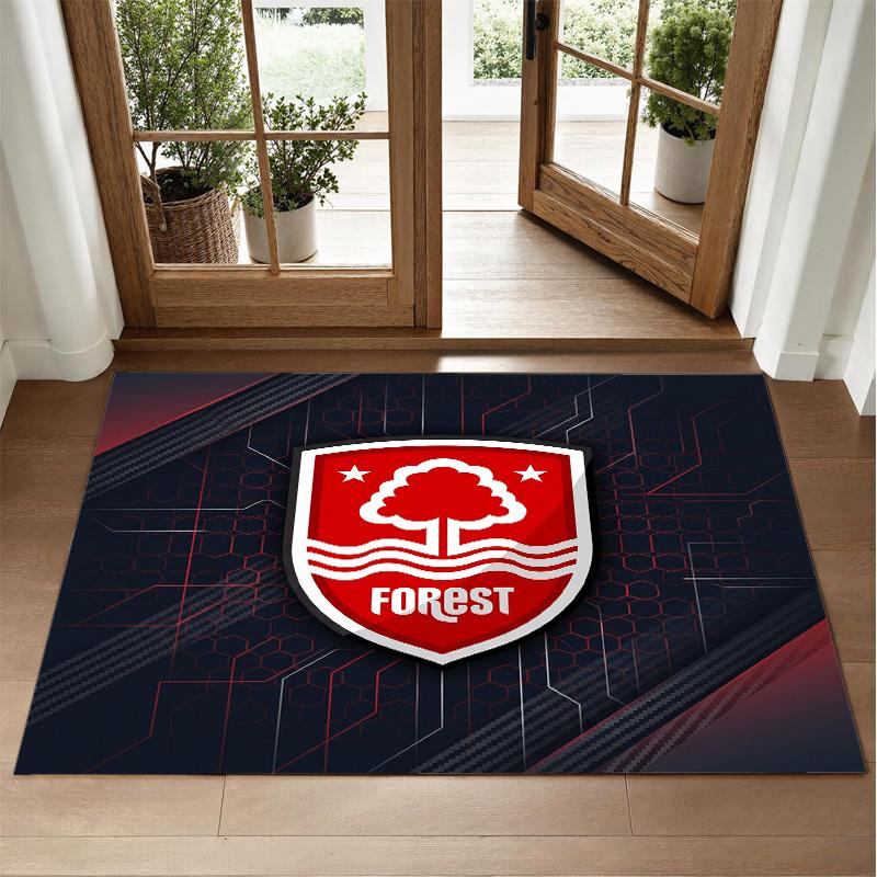Nottingham Forest Design Kristall-Samt-Teppich Weich Dekorative Matte für Schlafzimmer Eingang