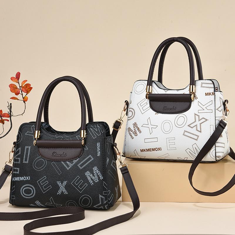 2025 Large-capacity Handbag Women's Bag Retro Versatile Shoulder Messenger Bag Texture Trend