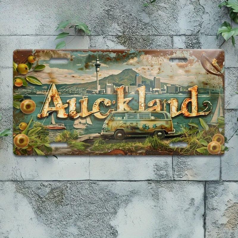 Arkansas USA Metal Wall Sign, Vintage State Decor 15x30cm
