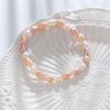 Colorful Elastic Freshwater Pearl Bracelet with Rice Beads - Perfect Promotional Gift for Women