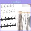Glazie Vault Black Coat Rack Wall Mount Stainless Steel Hooks Hanger Clothes